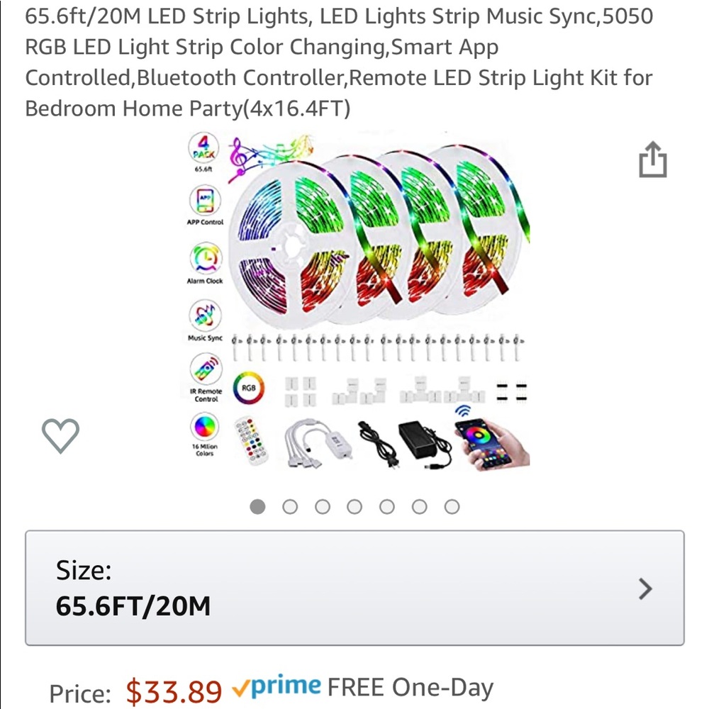 Music sync LED lights
